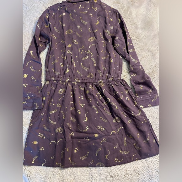 Mini Boden Purple/Gold Dress size 6/7 - Picture 8 of 8